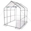 Serra a casetta verdelook con telo pvc 140x140x197 cm