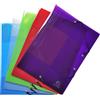 EXACOMPTA Cartella 3 lembi c/elastici in PP A4 colori ass. 56701E Crystal Colours Exacompt 56701E