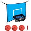 Tdoutop Set da Basket per Trampolino, Ideale per Le attività Sportive dei Bambini. Realizzato in Materiali Morbidi.