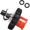 Asyduey PCP Scuba Diving Fill Station Valvola DIN nel Rame 300 Bar con Spina Un Disconnessione Rapida da 8 Mm,Nero