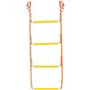 Tdoutop Scaletta Corda Barca Scaletta Portatile Scaletta Inox Imbarcazioni Scaletta Arrampicata Canoa Materiali Resistenti Leggera con Carabine Facile da, 4 Gradini 110x35cm