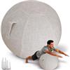 WTZHHK Copertura per palla da ginnastica 55cm 65cm 75cm antiscivolo | Copertura per palla da yoga antiscivolo con Protezione per palla fitness, fodera resistente per esercizi