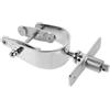 SUPVOX Presa per Scalmo Marina in Acciaio Inox Robusta da 50 MM | Montaggio Rapido, Posizione del Timone Regolabile, Leggera, per Yacht e Barche da Pesca, Colore Argento