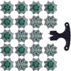 Oiieco 20 tacchetti di ricambio per scarpe da golf Fast Lok Twist 3.0, tacchetti di ricambio per scarpe da golf Fast Lok Twist 3.0, in gomma morbida antiscivolo, per scarpe da golf FootJoy