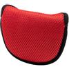 Baoblaze Golf Putter Cover Copri Putter Copertura Testa Mazza Custodia Golf in Mesh Traspirante con Finitura Sportiva E Interno, Rosso, Copertura Per Putter Da Golf A Forma Di Semicerchio In Rete