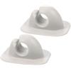 SAFIGLE Clip per Pagaia per Kayak in ABS, Bianco, Foro 27mm | Supporto Leggero e Portatile, Installazione Semplice, per Kayak e Uso Marino, Sicuro per Pagaia e Timone