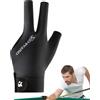 Generic Guanti - Billiards Glove ad alta elasticità con Palm Mesh | Design stabile del palo per scatti precisi | Cue Sports Glove traspirante | Piscina per l'allenamento quotidiano
