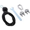 Tdoutop Turnhalle Cable Pulley Lunghezza Regolabile 'Corda in Acciaio Spessa 5 Mm per Accessori per Allenamento con Cavi Turnhalle Macchina