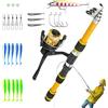 Generic Canna da pesca per bambini, combinazione di mulinelli da pesca per bambini | Attrezzatura da pesca per bambini, kit di attrezzatura da pesca per giovani, kit per principianti per ragazzi e ragazze