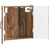 Hothingwell Armadietto per freccette in legno di ingegneria, affumicato, 52,5 x 10,5 x 53,5 cm