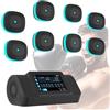 Generic Bersaglio musicale Bluetooth per boxe, da parete, con LED, per allenamento da boxe, con telecomando, 10 modalità per dimagrire e modellare il corpo