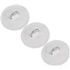AKOOSY 3 Pezzi Patch in Acciaio Inox per SUP e Paddleboard Bianco | Pvc, Installazione senza Fori, Superficie Lucida e Bordi Arrotondati, per Paddling e Operazioni di Emergenza