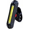 Baoblaze Luce Posteriore Bicicletta Luce Fanale Coda Ricaricabile Fanalino Sicuro con Ricarica USB Cinque modalità E Cinturino in Silicone Adatto a Pendolarismo Allenamento Serale, Bianco