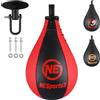 NES3 Box Speed Ball Set in pelle Maya Hide, punching ball con supporto e Speedbag per allenamento di boxe, esercizi di riflessione e fitness, attrezzo professionale per allenamento da boxe per casa e