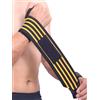 Generic Confezione da 2 protezioni elastiche per il polso e cinghie di compressione resistenti per bodybuilding, sollevamento pesi, panca e pressa sulle spalle