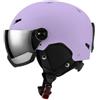 FytStycale Casco da Simbolo del Prodotto Visiera A | Resistente, Casco con Visiera, Antishock, per Snowboard, S