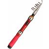 Baoblaze Canna da Pesca Telescopica Carbonio Strumento Portatile Bastone Mini Realizzazione Solida E Leggera Struttura Compatta per Facilità di Viaggio Adatta, 1,9m