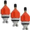 TOYANDONA 3 Pezzi Adattatore Valvola Aria per Kayak e Gonfiabili, Rosso | Pompe Manuali ed Elettriche, Tenuta Sicura, Compatto e Durevole, Ugelli Diversi