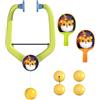 Tdoutop 7 Pezzi Tennis da Tavolo Sospeso Set Portatile Allenamento Pingpong Multigiocatore Racchette Palline Appeso Adatto a Esercizi Coordinazione