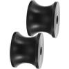 YARNOW 2 Pezzi Rullo Ancora, Staffa Prua Marina in Nylon Nero | Riduce Attrito e Usura Catena, Resistente a Corrosione e Deformazione, per Scafi Medi e Piccoli