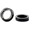 VOSAREA 2 Pezzi Spessori Mozzo Bici in Lega di Alluminio 5mm 100-110mm Nero | Mountain Bike e Bici da Strada, senza Sbavature, Leggeri, Protezione Accessori, Finitura Liscia