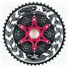 WAKMBOZS Adatto per Cassetta Leggera ZRACE Alpha 10s 11s 12s MTB Ruota Libera, HG/MS XD, 46T 50T 52T pignone per Bicicletta Falsamaglia Catena Bici(HG Black 10s 11-46T)