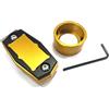 Pffiocix Supporto per gesso per stecca da biliardo con clip da cintura Portagesso da piscina portatile Accessori per snooker Facile da trasportare Clip da cintura da biliardo in metallo Pool Snooker Accessori