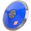 POPETPOP Disco da Allenamento 1kg in Acciaio e Nylon, Blu | Giovani e Principianti, Superficie Antiscivolo, Bordi Arrotondati, Uso su Piste Sintetiche e Prato