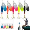 Generic Esche da Pesca per Perche 5 Pezzi di Esche Rotanti con Paillettes | Esca Sequins Rotante per Pesce Per Pesca in Acqua Dolce Perche, Trota Barca Lago