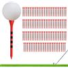 Générique Tees De Golf In Bambù - 7x1x1cmTees Da Golf In Legno | Tee Di Glf Da 110g | Alto, Biodegradabile Con Marcatura Di Altezza, Confezione Mista Di 70mm 83mm Per La Competizione Di Allenamento
