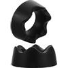 WHAMVOX 2 Pezzi Supporto per Palloni in Plastica Nera Rotondo Stabile e Multifunzione per Conservazione e Esposizione di Pallavolo e Basket in Ambienti Moderni