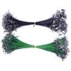 Ciieeo 50 Pezzi Filo da Pesca in Acciaio 20cm, Super Resistente | Lenza Principale e Esca, Uso Costiero E'aperto, Verde e Nero, Resistente'usura