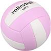 Mipcase Pallone da Pallavolo Ufficiale 5 in PVC per Esterni | Presa Antiscivolo, Superficie Morbida, Colore Vivace, Uso Giardino e Ragazzi