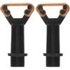 DEEPCRAFF 2 Pezzi Strumento per Riparazione Punta Stecca Biliardo 13mm | Gomma e Pp, Nero, Riutilizzabile e Leggero, per Custodia e Uso nel Gioco