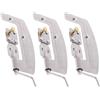 Alipis 3 Pezzi Annodatore per Lenza Manuale in Acciaio Inossidabile, Argento, Antiscivolo, per Legare Ganci Rapidamente, per Pesca All'aperto