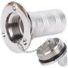Yosoo Health Gear Tappo per Carburante per Barche in Acciaio Inossidabile | Meccanismo di Bloccaggio, Raccordo per Tubo da 38 Mm e 1,5 Pollici, Porta Incassata Lucidata, per Barche, Yacht, e