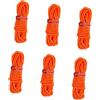 Generic Set di tiranti per tenda per teloni e teloni, 1 arancione rosso | Cordoncino riflettente intrecciato in poliestere da 4 m, con regolatori di tensione, 6 pezzi
