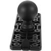 SOESFOUFU Supporto per Ecoscandaglio Base a Sfera Nera da Kayak | Nailon e Silicone, Piattaforma Stabile e Portatile, per Appassionati di Kayak, Facile da Usare