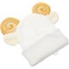 DEEPCRAFF Copricasco Decorativo, Leggero, per Sci e Skateboard | Copertura in Filato Bianco, Portatile e Pratica, Aumenta Divertimento, Riduce Rumore Dell'aria