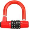 Asyduey Lucchetto di Sicurezza per Bicicletta con Codice A 4 Cifre A Forma di U, Antifurto, Ad, con Password, per La Guida All'Aperto