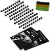 AMZfishing Nuovo 100x Perline di Gomma da 3mm in Tre Colori | Pesca al carpfishing | Perline fermacorda in Gomma | Accessori da Pesca | Fermacorda in Gomma | Fermacorda