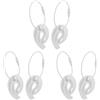 NUOBESTY 6 Pezzi Clip per Disco Sportivo Portatile, Plastica e Metallo | Rimovibile e Laccio, per Campeggio e Attività All'aperto, Accessorio Moderno, Leggero e Ordinato