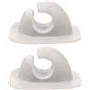 Luxshiny Supporto per Pagaia per Kayak a Clip, ABS Bianco, 27 MM | Design a Clip, Resistente All'usura, per Kayak e Gommoni, Fissaggio Sicuro, Portatile, Coppia