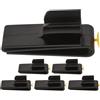JECOMPRIS 6 Pezzi Clip Porta Putter da Golf Nero in Plastica per Borsa | Installazione Rapida, Organizzazione della Mazza, Design Salvaspazio, Compatibile Borsa e Bastone