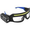 Generic Occhiali da lavoro da uomo, con luce LED antinebbia, antipolvere | Occhiali da ciclismo per passeggiate notturne sul luogo di lavoro, pesca, corsa, motociclismo, guida, saldatura