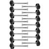 BESTonZON 15 Set Viti e Dadi per Trampolino, Ricambio Antiallentamento | Acciaio Zincato, Installazione Semplice, Precisione Tecnica, Colore Nero, per Accessori e Parti di Ricambio