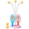 Generic Set di allenamento da ping pong portatile interattivo singolo | Attrezzatura elastica per tennis da tavolo per allenamento per interni ed esterni, casa, palestra, cantina, garage, campo