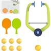 Generic Ping Pong Gioco da porta sopra la porta, gioco regolabile da porta Pingpong Trainer Door Jam Pingpong Starter Kit, Ping Ping Pong da appendere al coperto Pagaie portatili e palline ginnico