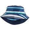 Carter's Cuffia da nuoto reversibile a righe, tinta unita, per ragazze, blu navy