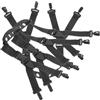 TOYANDONA 3 Pezzi Cinturino Sottogola Regolabile per Casco e Elmetto Nero | Nylon e Plastica, Elastico Pratico, Accessorio per Protezione, Compatibile Casco e Elmetto